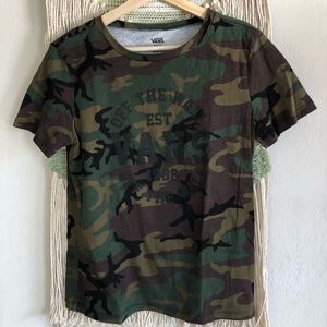 VANS WOMENS CAMO TEE S